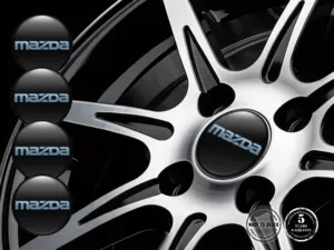 Mazda Gewölbte Emblem Design Harz-Radlogos